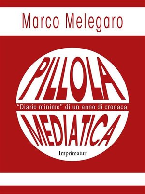 cover image of Pillola mediatica